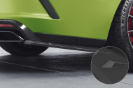 Spoilery pod zadní nárazník - doplněk bočních splitterů - CSR  pro Škoda Octavia 4 RS / RS Plus 2019- černá struktura