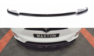 Spojler pod přední nárazník lipa V.1 Tesla Model X 2015- carbon look