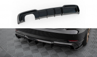 Zadní difuzor Audi A3 S-Line Sportback 8V Facelift černý lesklý plast