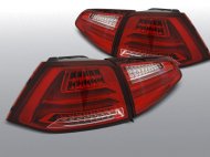 Zadní světla LED bar VW Golf 7 červená