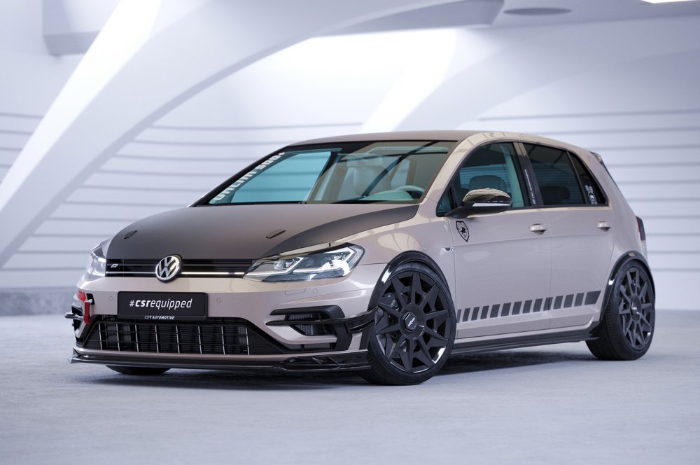 Spoiler pod přední nárazník CSR CUP pro VW Golf 7 17-21 carbon