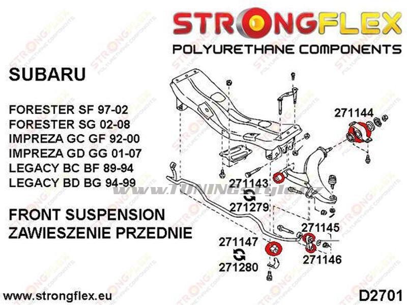 Tuleja tylna wahacza przedniego SPORT TuningStyle.cz