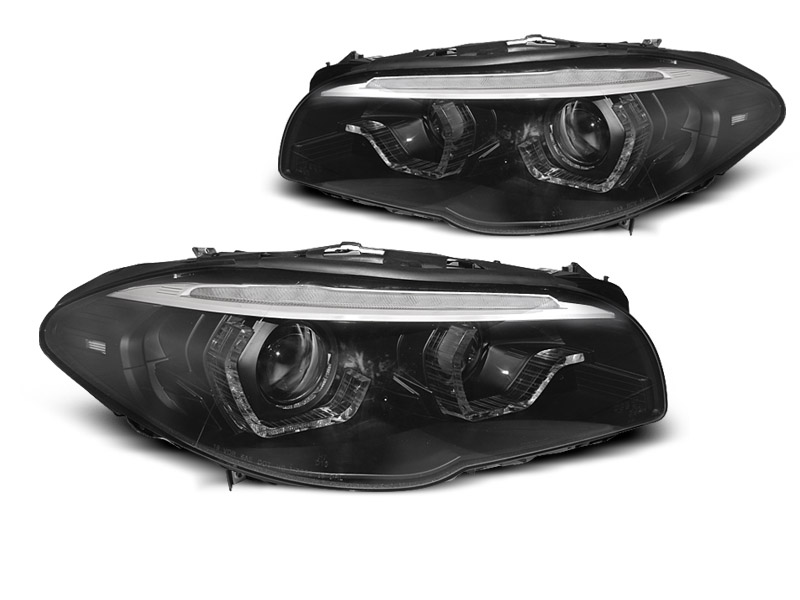 Přední světla xenon D1S AFS 3D LED angel eyes BMW F10 / F11 LCI