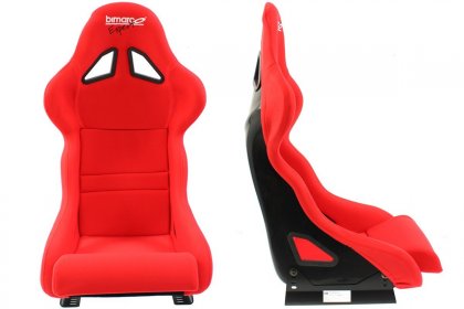 Fotel Sportowy Bimarco Expert II Welur Red FIA
