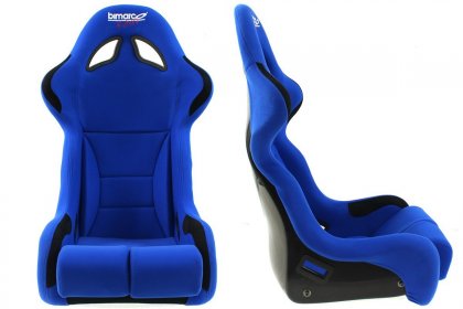 Fotel Sportowy Bimarco Futura Welur Blue/Black FIA
