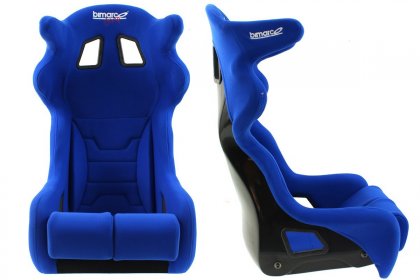 Fotel Sportowy Bimarco Grip Welur Blue HANS FIA