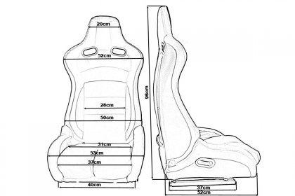 Fotel sportowy Monza Furio Red