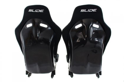 Fotel sportowy SLIDE R1 material Black S