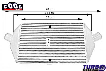 Intercooler TurboWorks MITSUBISHI LANCER EVOLUTION VII VII IX 2.0T + Piping Kit