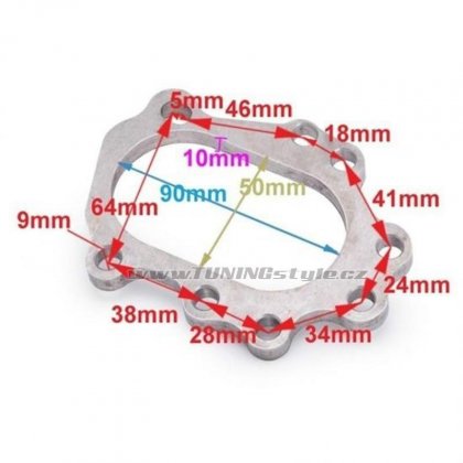 Adaptér turba GT25 GT28R T25 T28