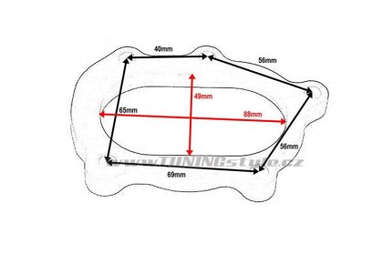 Adaptér turba GT25R GT28R 5 šroubů