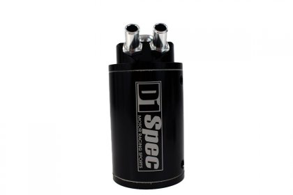 Oil catch tank D1Spec 15mm Black + Filtr