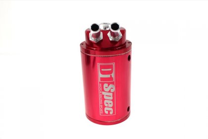 Oil catch tank D1Spec 15mm Red + Filtr