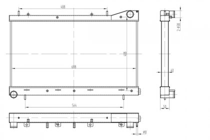 Sportowa chłodnica wody Subaru GF SF 99-01