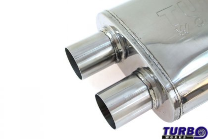 Tłumik Środkowy TurboWorks LT 304SS Dual 2,75" Dual 2,75" X-Pipe