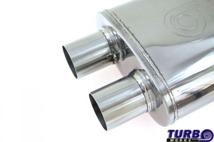 Tłumik Środkowy TurboWorks LT 304SS Dual 2,75" Dual 2,75" X-Pipe