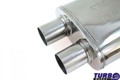 Tłumik Środkowy TurboWorks LT Dual 2,75" Dual 2,75" X-Pipe