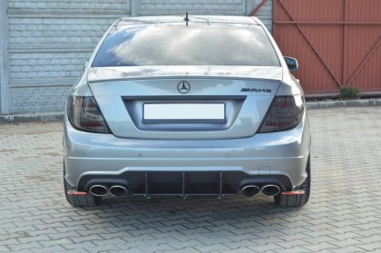 Dyfuzor Tylny i Splittery Tylne Boczne Mercedes C-Class W204 AMG-Line Przedlift