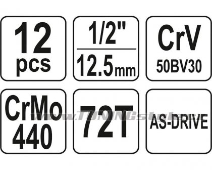 Gola sada 1/2" 12 ks