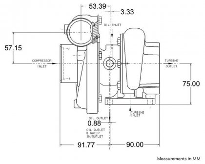 Turbosprężarka Garrett GT3071R Super Core (5001S)