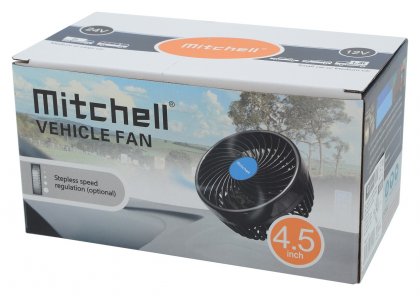 Ventilátor MITCHELL 12V na opěrku hlavy