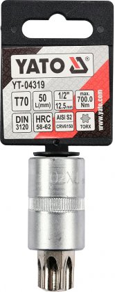 Nástavec  1/2" bit Torx T70
