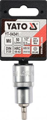 Nástavec  1/2" bit vícezubý M6