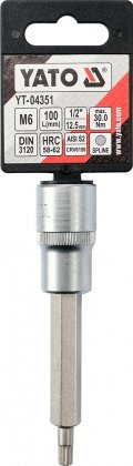 Nástavec prodloužený 1/2" bit vícezubý M6