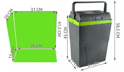 Chladící box 22l 230V/12V ECO A++