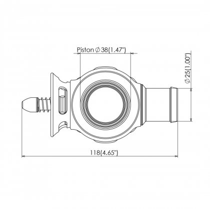 Turbosmart BLOW OFF Subaru WRX FA20F Smart Port 38MM