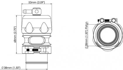 Turbosmart BLOW OFF Vee Port Pro 38MM