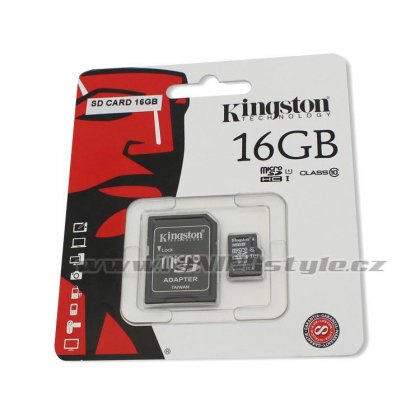 KINGSTON mikro SDHC karta SD CARD 16GB