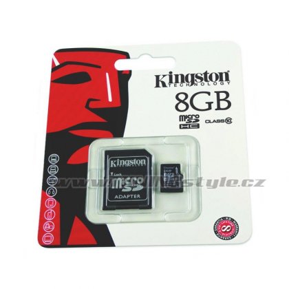 KINGSTON mikro SDHC karta SD CARD 8GB