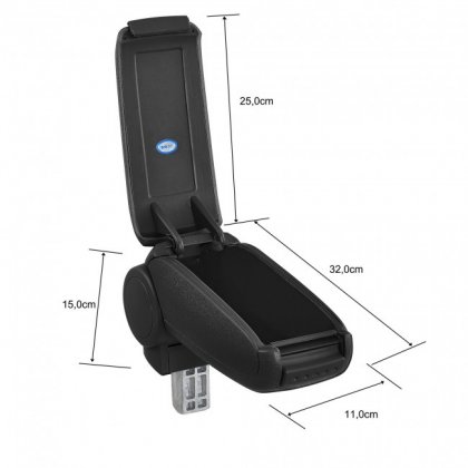 Loketní opěrka Suzuki SX4 černá, textil