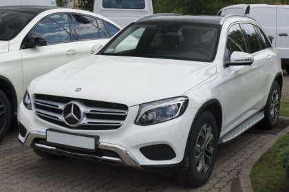 Nerezová ochranná lišta zadního nárazníku Mercedes-Benz GLC 15-