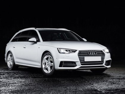 Ochranná lišta zadního nárazníku AUDI A4 B9 Avant 15- Carbon (černý)