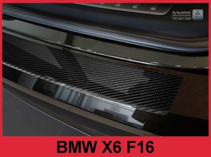 Ochranná lišta zadního nárazníku BMW 5 F11 Touring (kombi) 10-17 Carbon (černý)