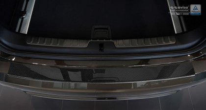 Ochranná lišta zadního nárazníku BMW 5 F11 Touring (kombi) 10-17 Carbon (černý)