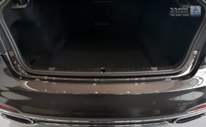 Ochranná lišta zadního nárazníku  BMW X6/F16 2014- nerez grafitový / Carbon (černý)