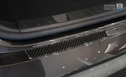 Ochranná lišta zadního nárazníku  BMW X6/F16 2014- nerez grafitový / Carbon (černý)
