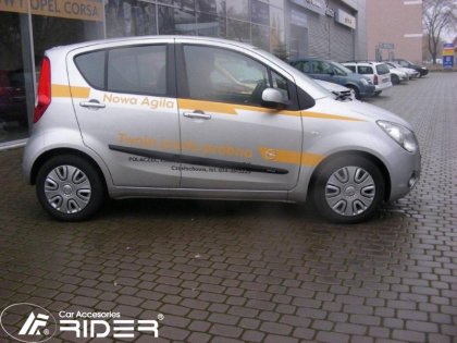 Ochranné lišty dveří - Opel Agila II 07- htb