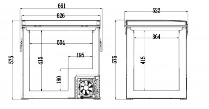 Chladící box BIG FRIDGE kompresor 60l 230/24/12V -20°C