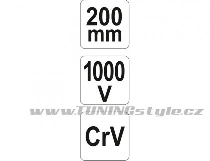 Kleště prodloužené rovné 200mm VDE (1000V)