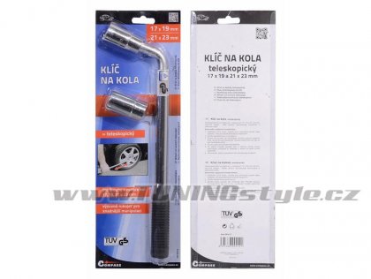 Klíč na kola 17-19/21-23 mm TÜV, GS