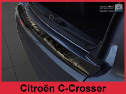 Nerezová ochranná lišta zadního nárazníku Citroën C-Crosser 08- grafitová