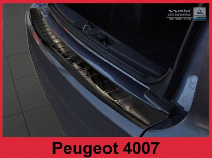 Nerezová ochranná lišta zadního nárazníku Peugeot 4007 07-12 grafitová