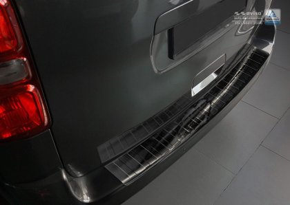 Nerezová ochranná lišta zadního nárazníku Peugeot Traveller 16- grafitová