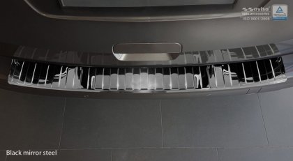 Nerezová ochranná lišta zadního nárazníku Citroen SpaceTourer 16- černá lesklá