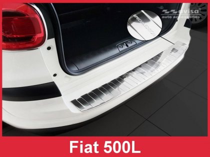 Nerezová ochranná lišta zadního nárazníku FIAT 500L 17- SPECIAL EDITION