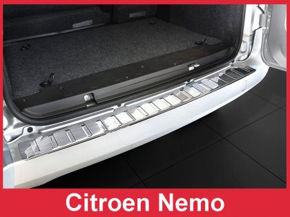 Nerezová ochranná lišta zadního nárazníku CITROEN NEMO 07-